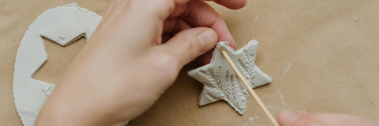 Create Christmas Decorations from Air Dry Clay