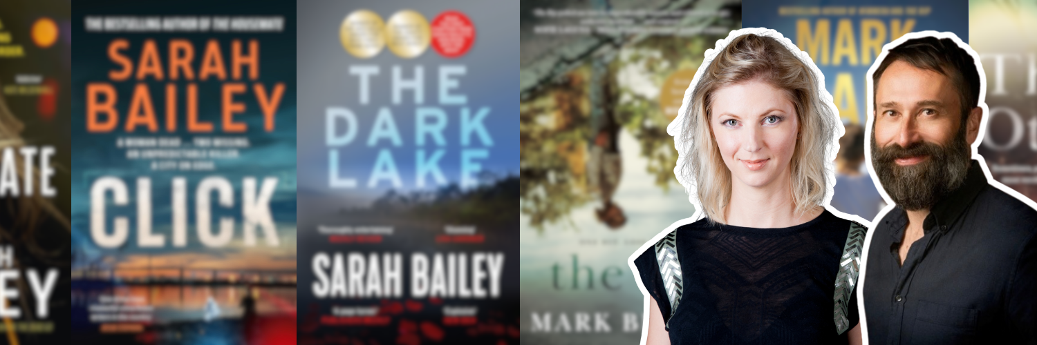An evening of literary crime with Mark Brandi and Sarah Bailey