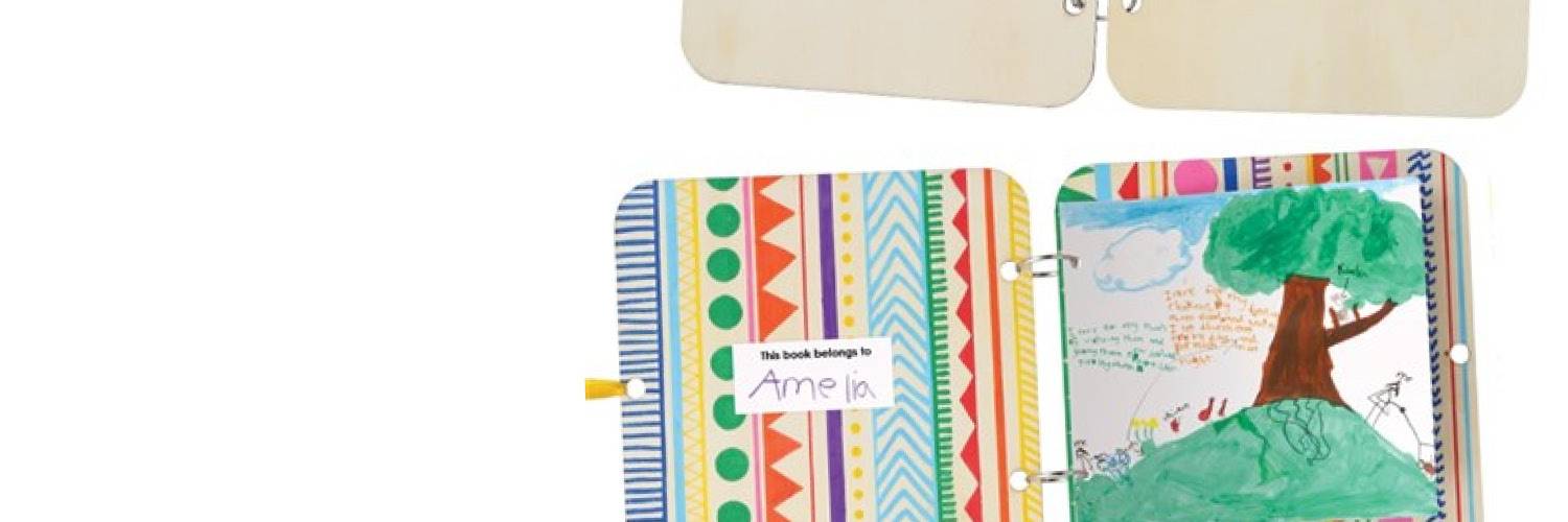 Wooden scrap book decorating - School holiday event